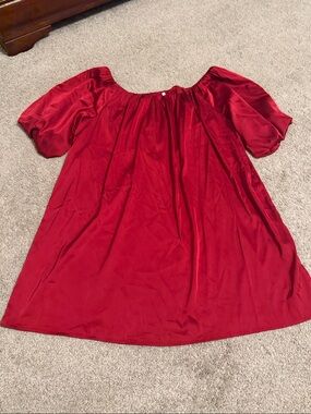 Red Off-Shoulder Women’s Top - Classic Summer Essential